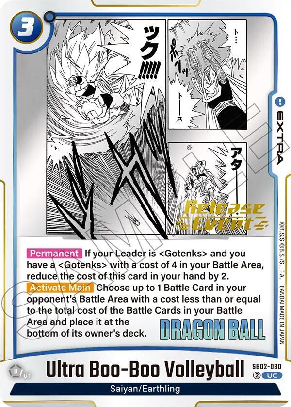 Ultra Boo-Boo Volleyball, Manga Booster 02 Release Event Cards SB02-030