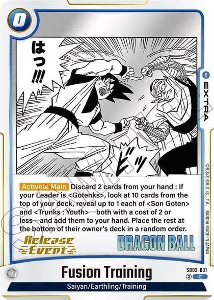 Fusion Training, Manga Booster 02 Release Event Cards SB02-031