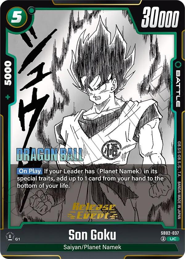 Son Goku - SB02-037, Manga Booster 02 Release Event Cards SB02-037