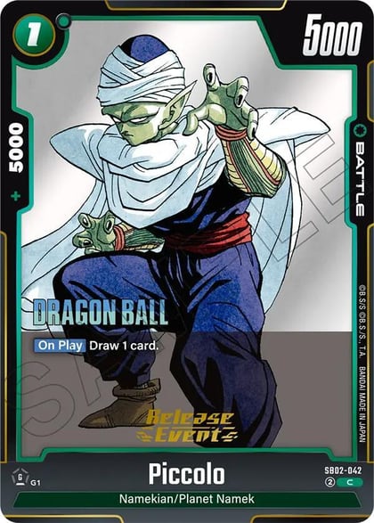 Piccolo - SB02-042, Manga Booster 02 Release Event Cards SB02-042
