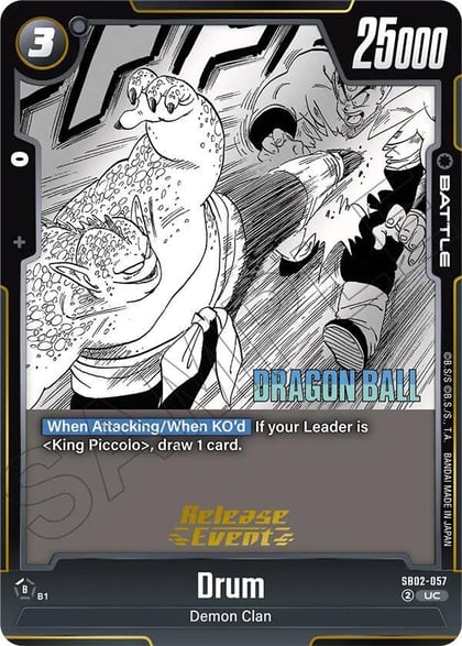 Drum, Manga Booster 02 Release Event Cards SB02-057