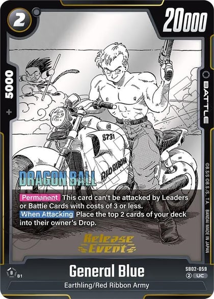 General Blue, Manga Booster 02 Release Event Cards SB02-059