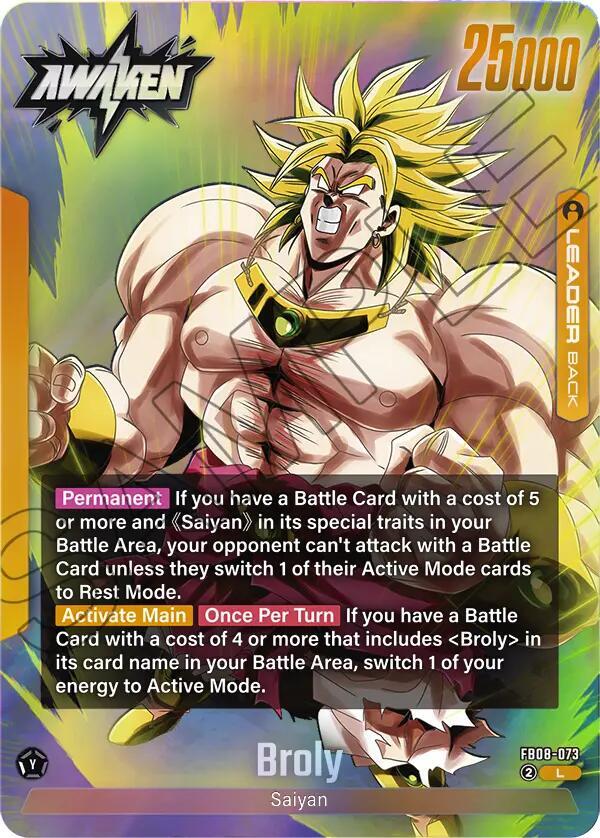 Broly - FB08-073, Story Booster 01 FB08-073