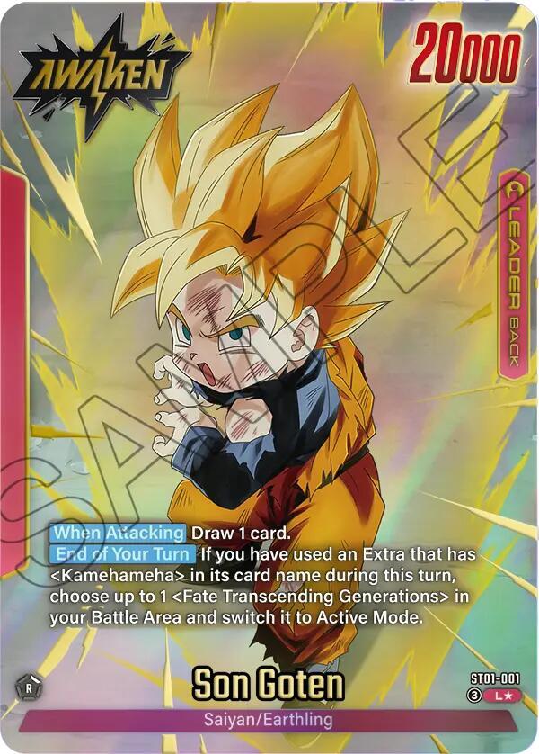 Son Goten - ST01-001 (Alternate Art), Story Booster 01 ST01-001