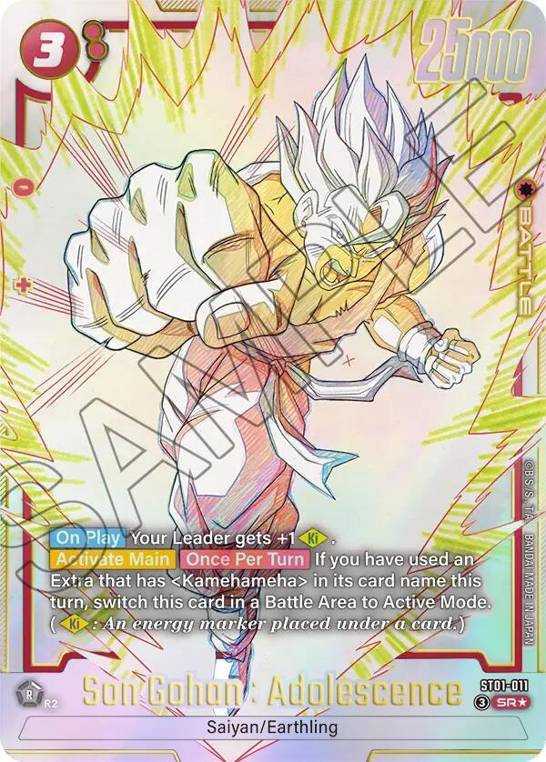 Son Gohan : Adolescence - ST01-011 (Alternate Art), Story Booster 01 ST01-011