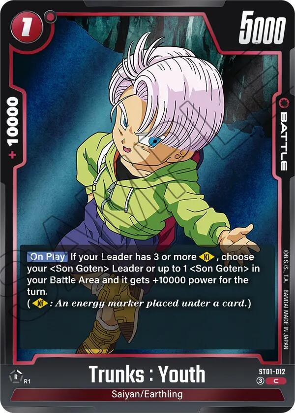 Trunks : Youth - ST01-012, Story Booster 01 ST01-012