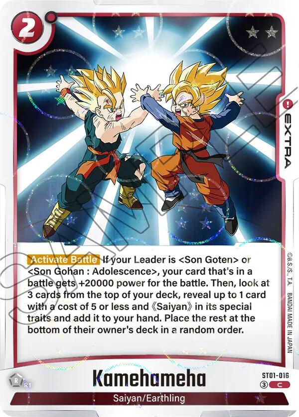 Kamehameha (Dragon Ball Pattern), Story Booster 01 ST01-016