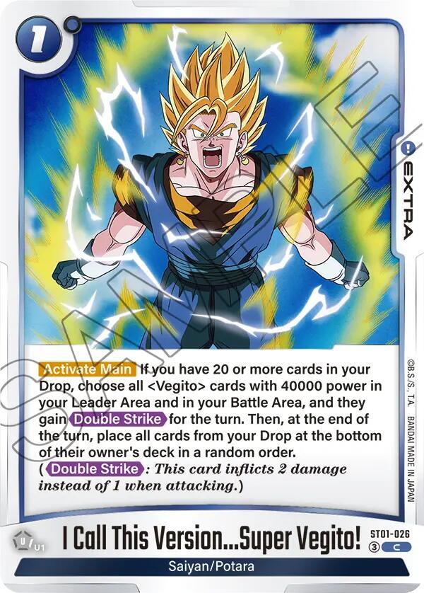 I Call This Version...Super Vegito!, Story Booster 01 ST01-026