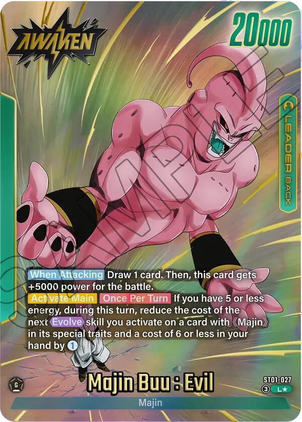 Majin Buu/Majin Buu : Pure Evil // Majin Buu : Evil (Alternate Art), Story Booster 01 ST01-027
