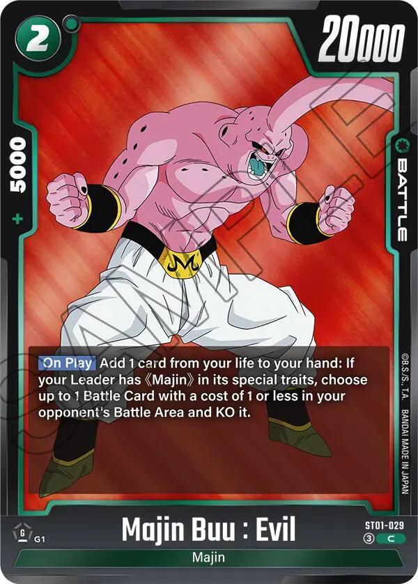 Majin Buu : Evil - ST01-029, Story Booster 01 ST01-029