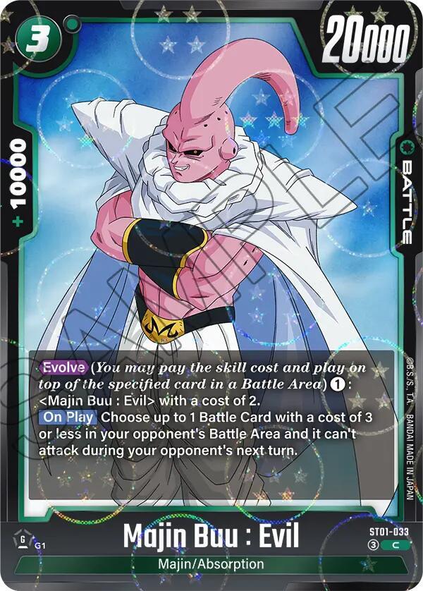 Majin Buu : Evil - ST01-033 (Dragon Ball Pattern), Story Booster 01 ST01-033