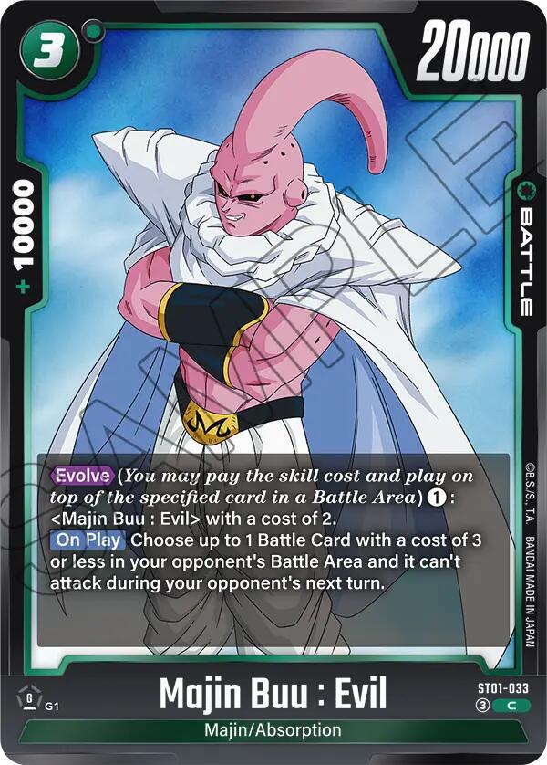 Majin Buu : Evil - ST01-033, Story Booster 01 ST01-033