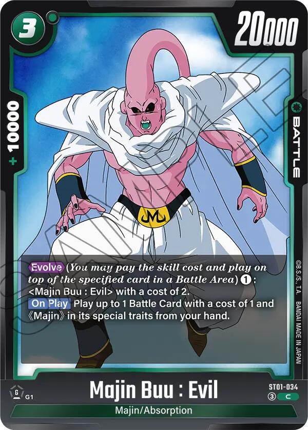 Majin Buu : Evil - ST01-034, Story Booster 01 ST01-034