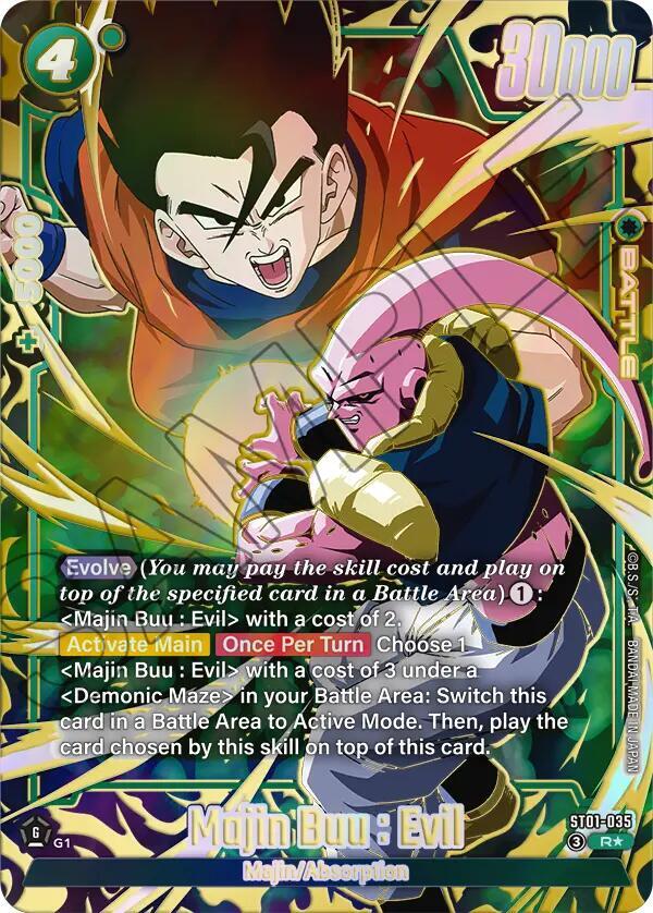 Majin Buu : Evil - ST01-035 (Alternate Art), Story Booster 01 ST01-035
