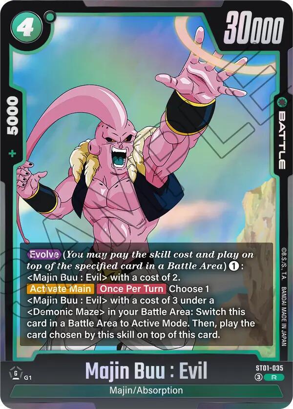 Majin Buu : Evil - ST01-035, Story Booster 01 ST01-035