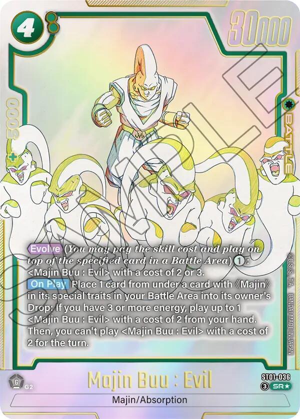 Majin Buu : Evil - ST01-036 (Alternate Art), Story Booster 01 ST01-036