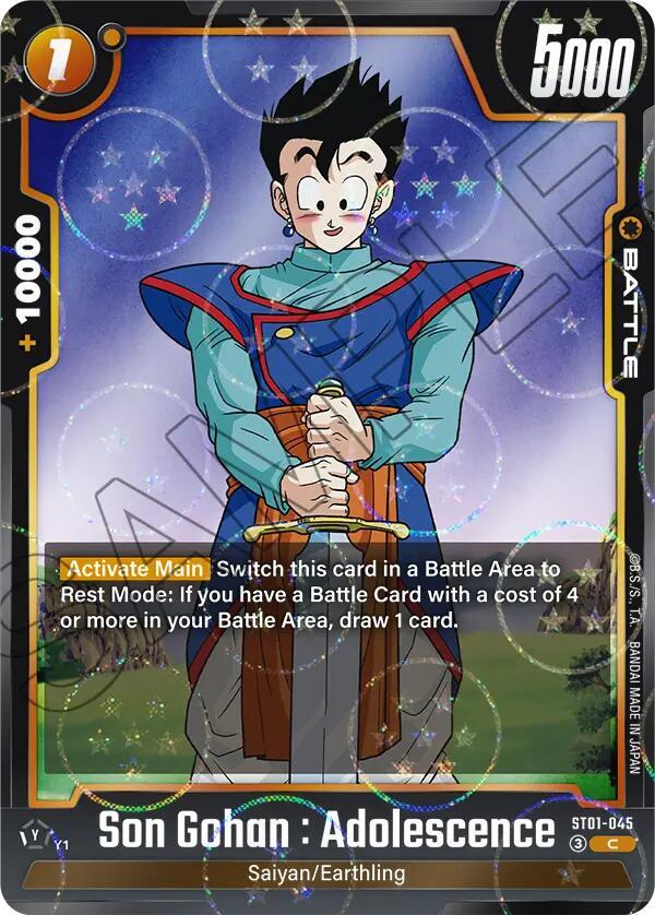 Son Gohan : Adolescence - ST01-045 (Dragon Ball Pattern), Story Booster 01 ST01-045