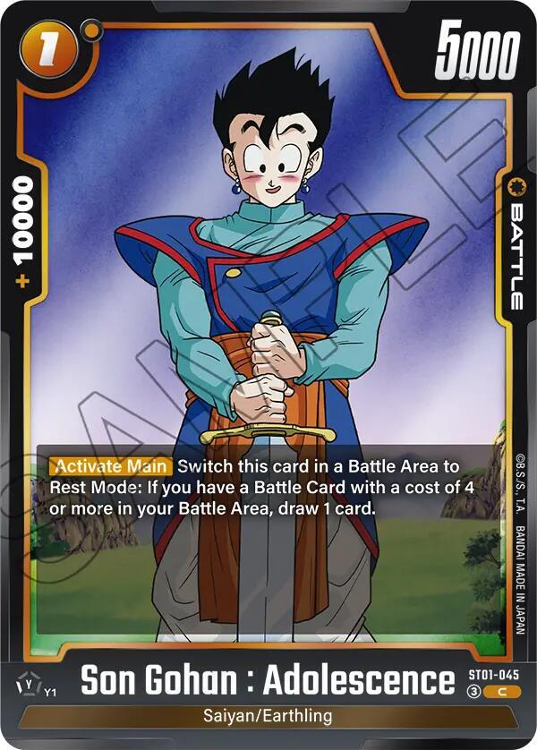 Son Gohan : Adolescence - ST01-045, Story Booster 01 ST01-045