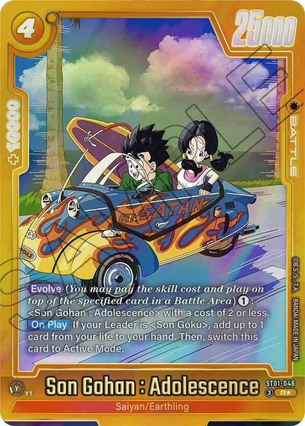 Son Gohan : Adolescence - ST01-046 (Alternate Art), Story Booster 01 ST01-046