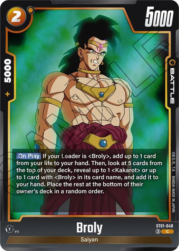 Broly - ST01-048, Story Booster 01 ST01-048