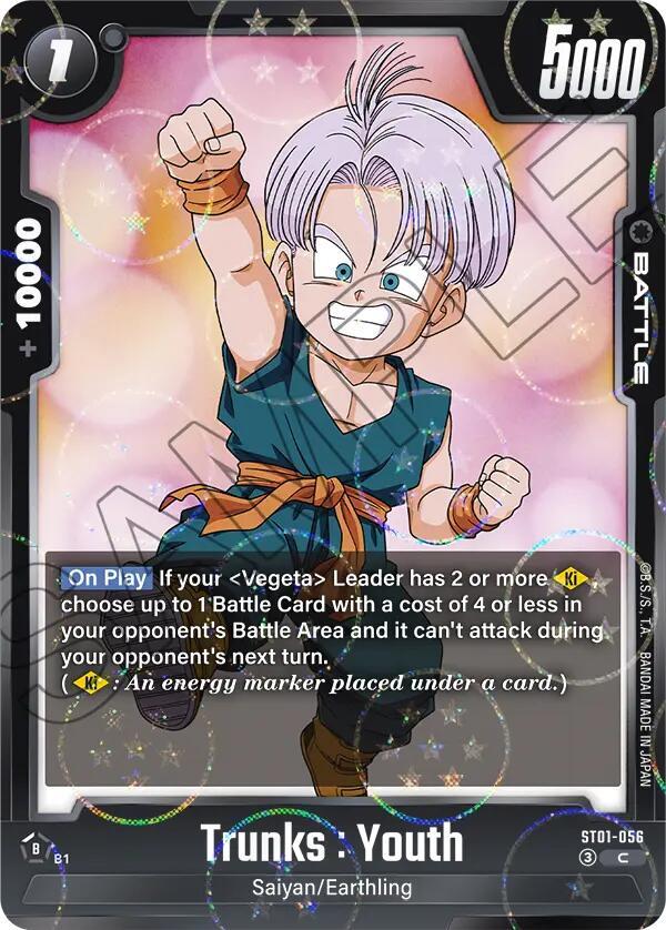 Trunks : Youth - ST01-056 (Dragon Ball Pattern), Story Booster 01 ST01-056