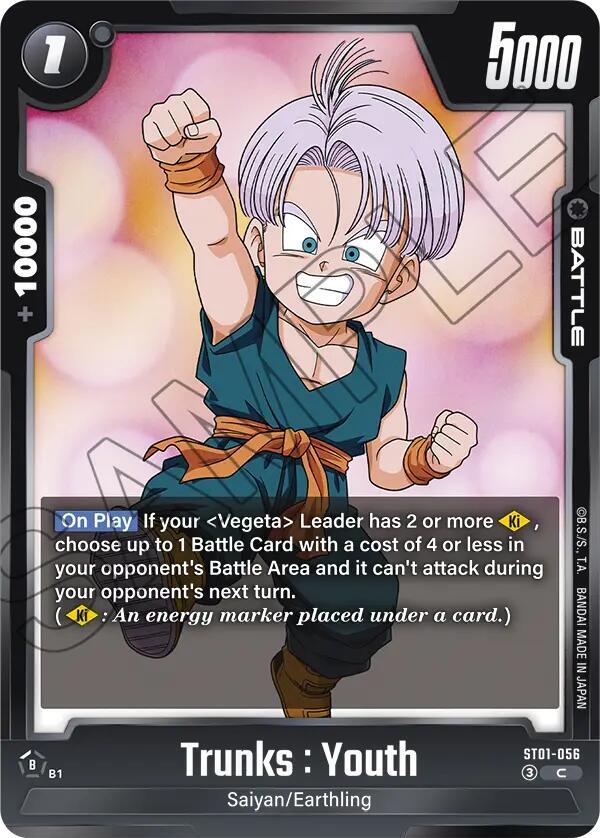 Trunks : Youth - ST01-056, Story Booster 01 ST01-056
