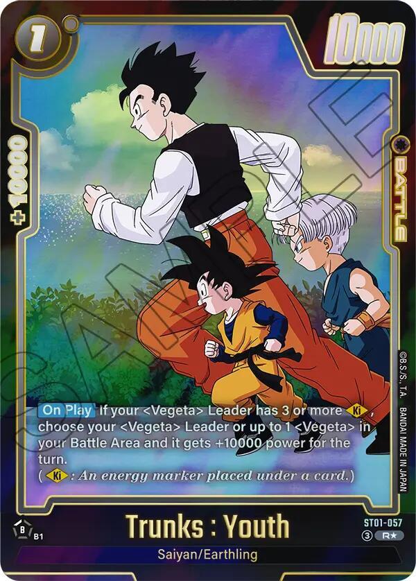 Trunks : Youth - ST01-057 (Alternate Art), Story Booster 01 ST01-057