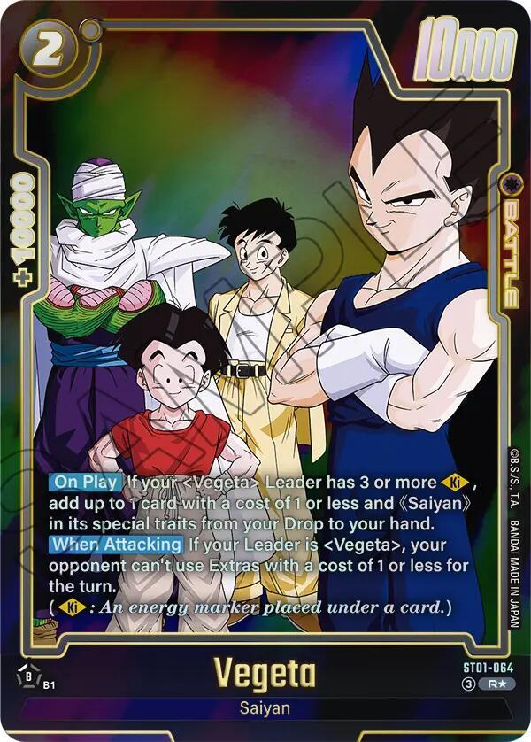 Vegeta - ST01-064 (Alternate Art), Story Booster 01 ST01-064