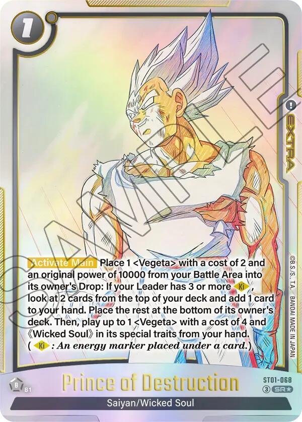 Prince of Destruction (Alternate Art), Story Booster 01 ST01-068