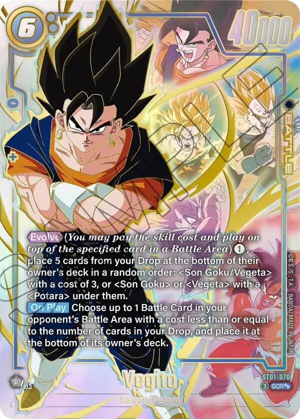 Vegito - ST01-070 (Super Alternate Art), Story Booster 01 ST01-070