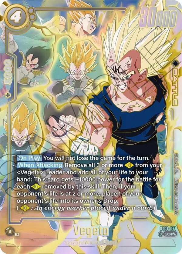 Vegeta - ST01-071 (Super Alternate Art), Story Booster 01 ST01-071