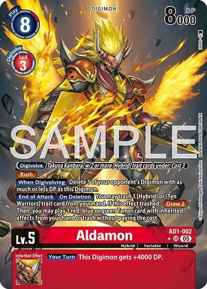 Aldamon (Alternate Art), Advanced Booster Digimon Generation AD1-002 SR