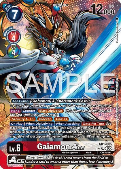 Gaiamon ACE (Alternate Art), Advanced Booster Digimon Generation AD1-005 SR