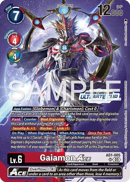 Gaiamon ACE (Ultimate Cup 26-27 Season 2), Advanced Booster Digimon Generation AD1-005 SR