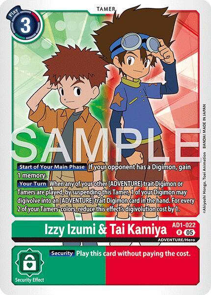 Izzy Izumi & Tai Kamiya, Advanced Booster Digimon Generation AD1-022