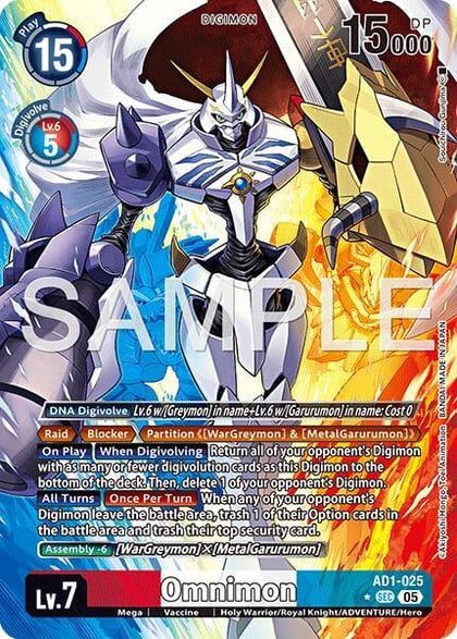 Omnimon - AD1-025 (Alternate Art), Advanced Booster Digimon Generation AD1-025 SEC
