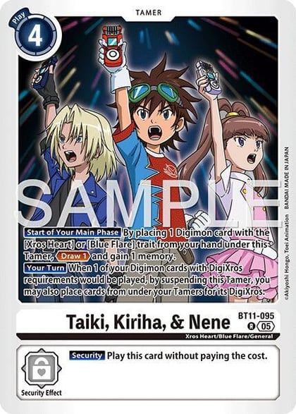 Taiki, Kiriha, & Nene (Reprint), Advanced Booster Digimon Generation BT11-095 R