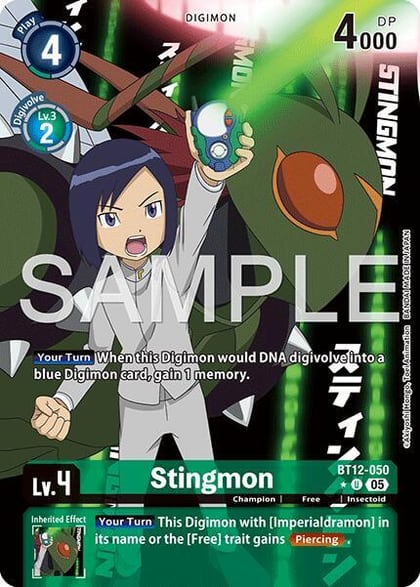 Stingmon - BT12-050 (Alternate Art), Advanced Booster Digimon Generation BT12-050 U