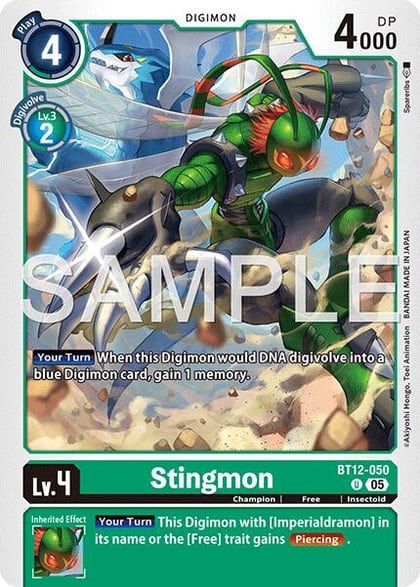 Stingmon - BT12-050 (Reprint), Advanced Booster Digimon Generation BT12-050 U