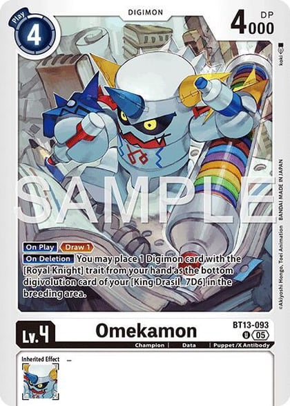 Omekamon - BT13-093 (Reprint), Advanced Booster Digimon Generation BT13-093 U
