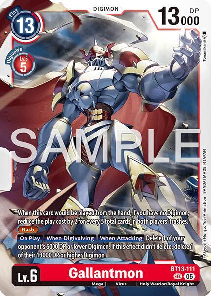 Gallantmon - BT13-111 (Reprint), Advanced Booster Digimon Generation BT13-111 SEC