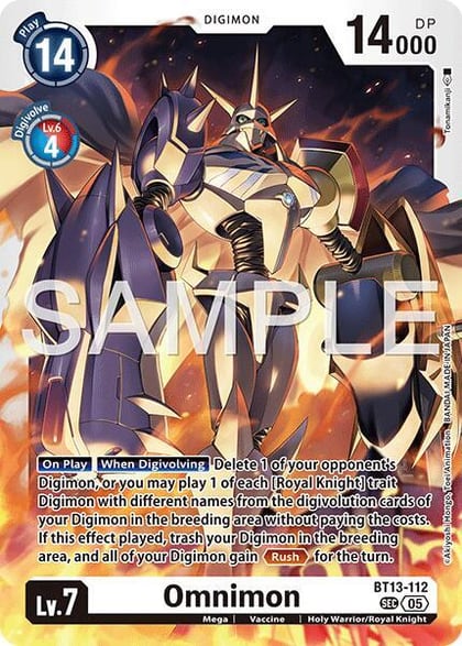 Omnimon - BT13-112 (Reprint), Advanced Booster Digimon Generation BT13-112 SEC