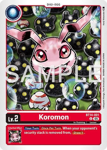 Koromon - BT14-001 (Reprint), Advanced Booster Digimon Generation BT14-001 U