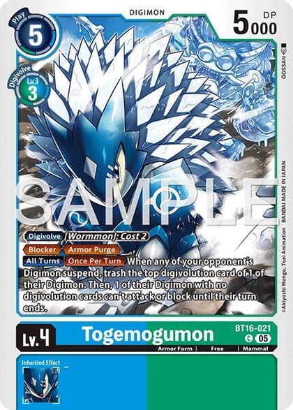 Togemogumon (Reprint), Advanced Booster Digimon Generation BT16-021 C