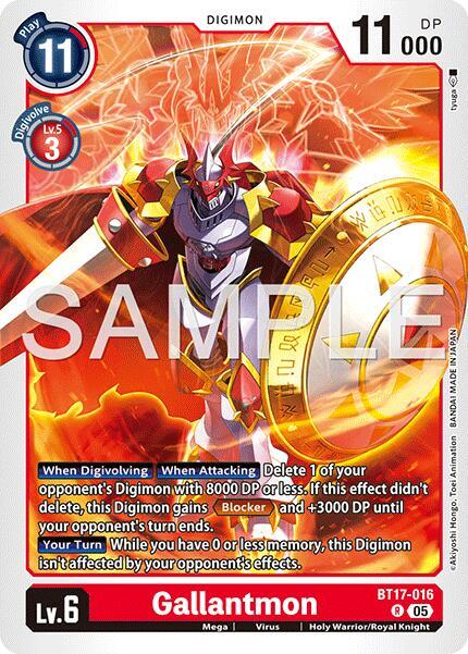 Gallantmon - BT17-016 (Reprint), Advanced Booster Digimon Generation BT17-016 R