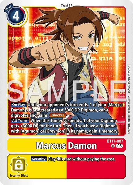 Marcus Damon - BT17-087 (Reprint), Advanced Booster Digimon Generation BT17-087 R