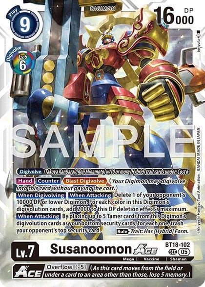 Susanoomon ACE (Reprint), Advanced Booster Digimon Generation BT18-102 SEC
