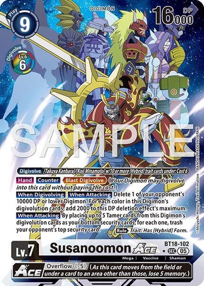 Susanoomon ACE (Alternate Art), Advanced Booster Digimon Generation BT18-102 SEC