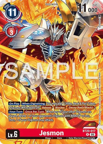 Jesmon (Reprint), Advanced Booster Digimon Generation BT20-017 R