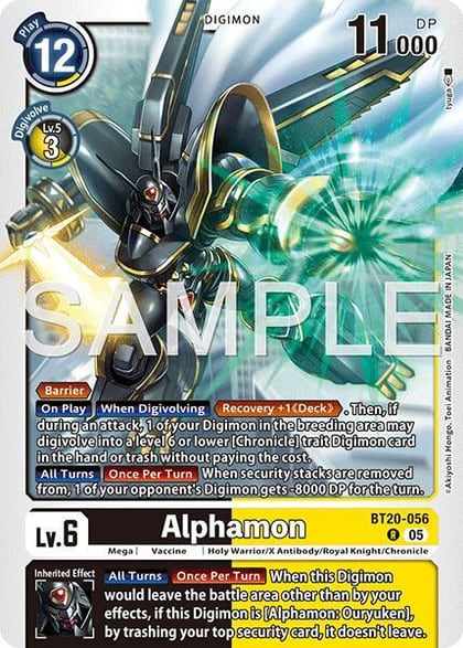 Alphamon (Reprint), Advanced Booster Digimon Generation BT20-056 R